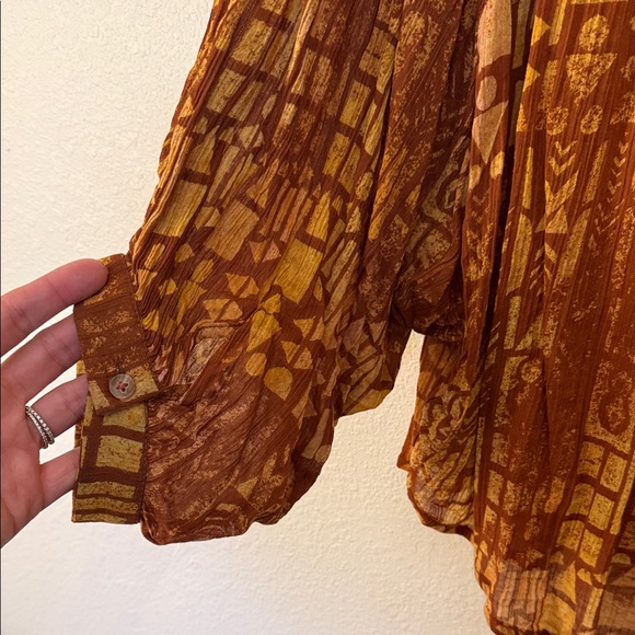Pilcro Earthy Patterned Blouse - Picture 5 of 7